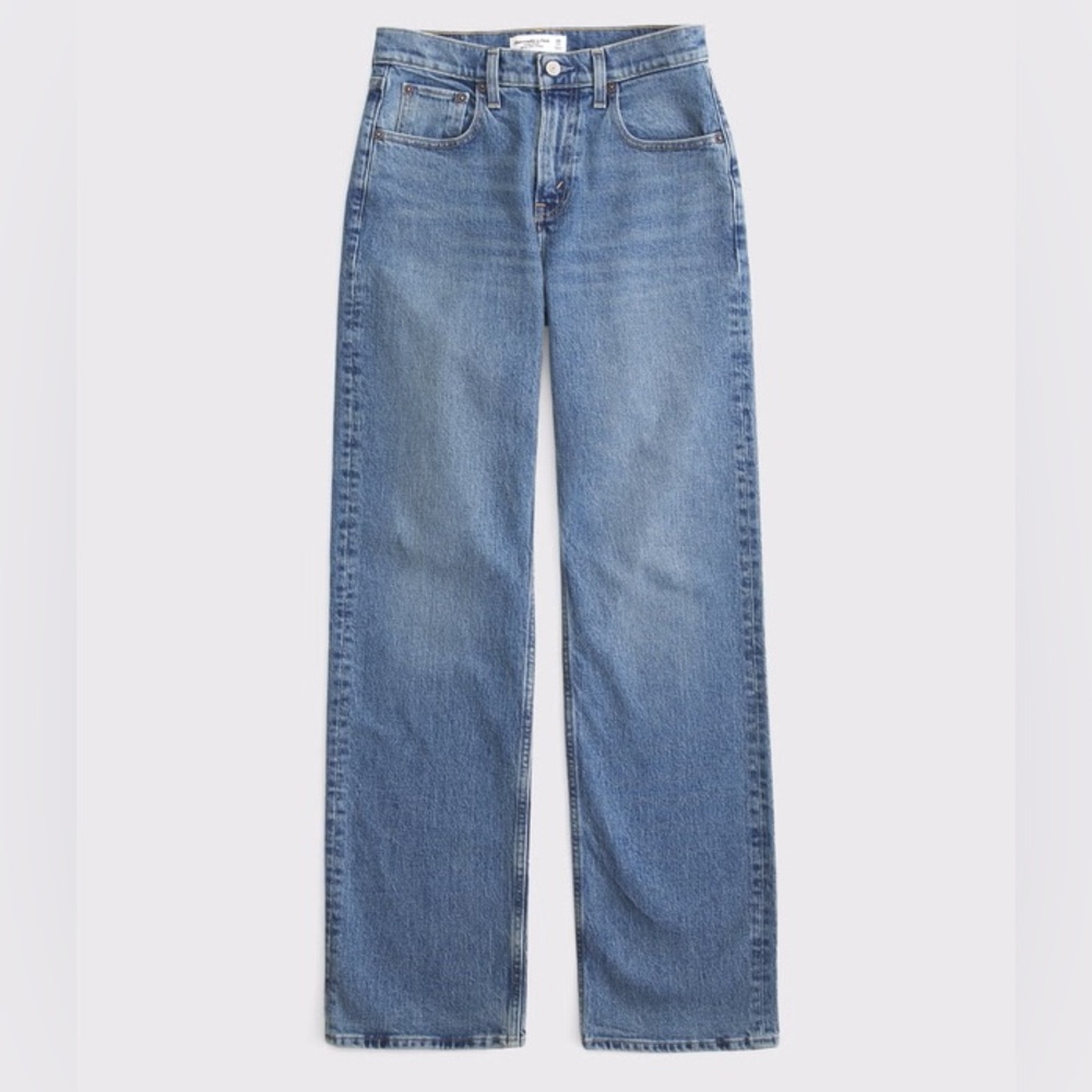 Abercrombie & Fitch Jeans 90s Relaxed High Rise Straight Leg Curve Love